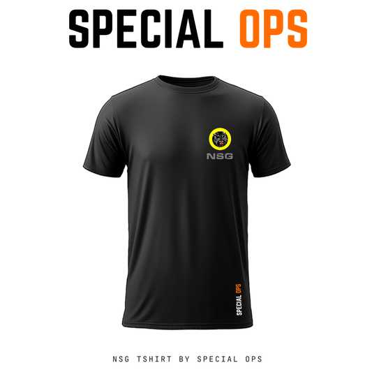 NSG Commando T-Shirt Black | Dry Fit Tactical Tee | SPECIAL OPS India Tactical Gear India