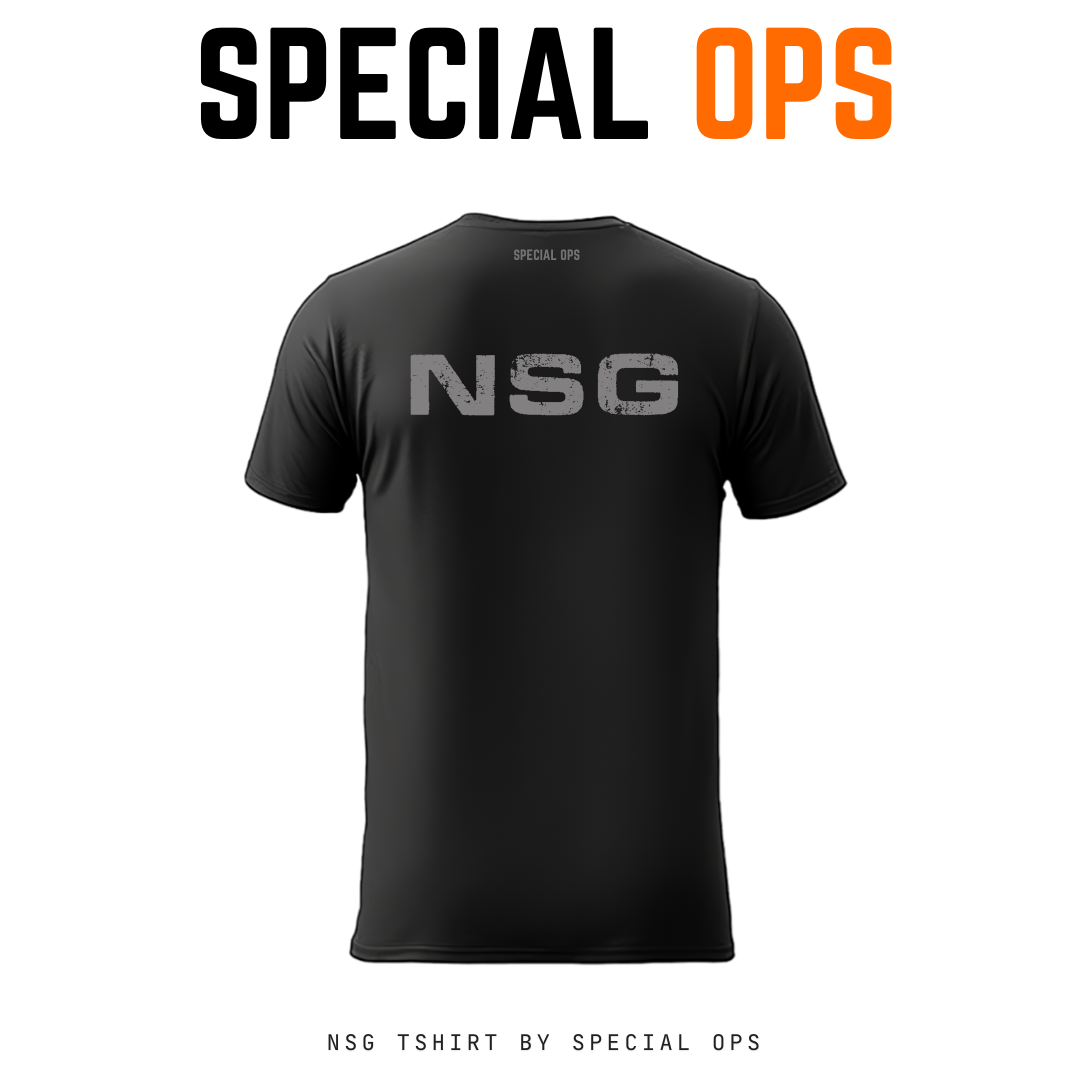 NSG Commando T-Shirt Black | Dry Fit Tactical Tee | SPECIAL OPS India Tactical Gear India
