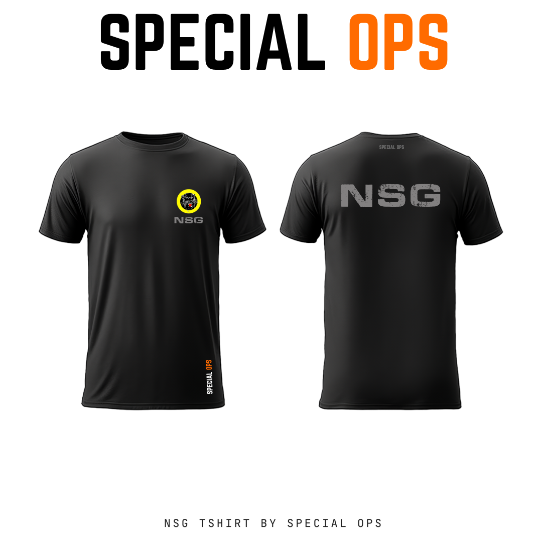 NSG Commando T-Shirt Black | Dry Fit Tactical Tee | SPECIAL OPS India Tactical Gear India