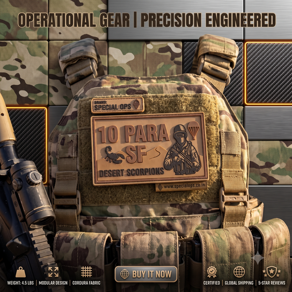 10 PARA SF Desert Scorpions Tactical PVC Patch | Raising Day Edition SPECIAL OPS