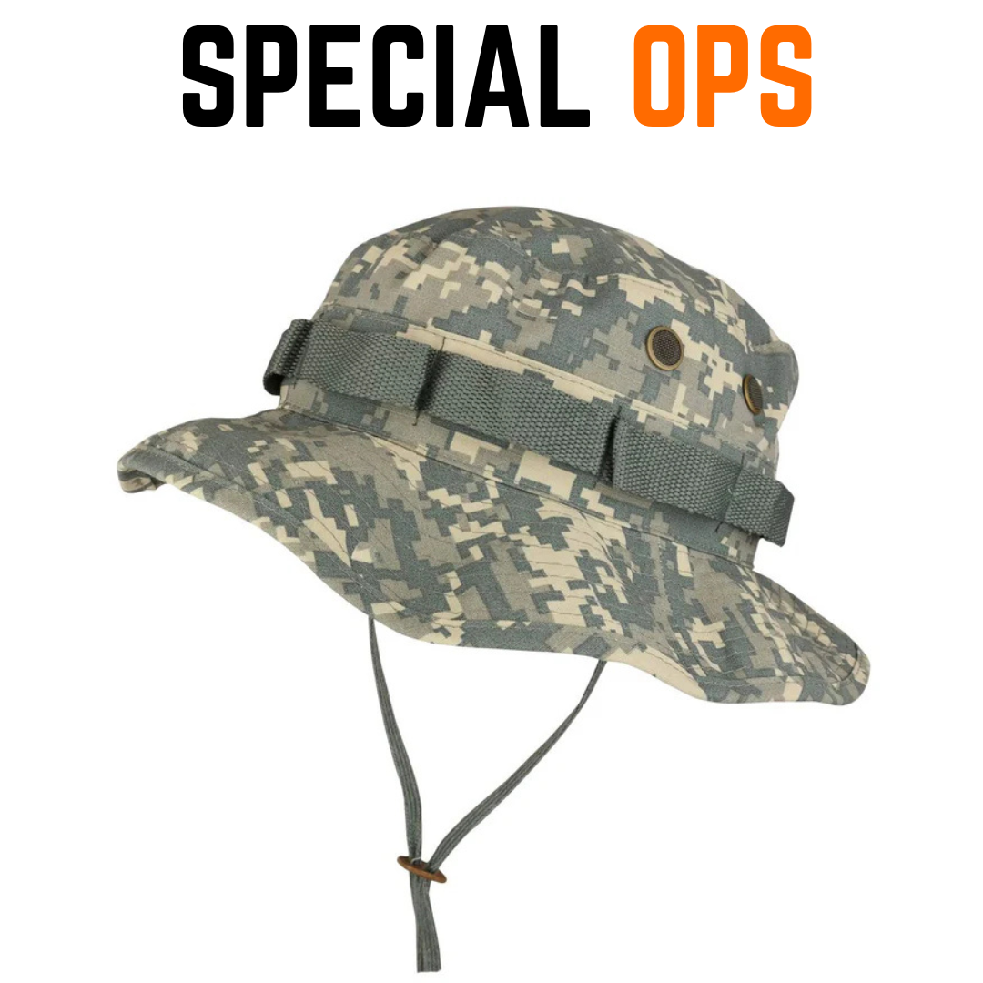 Boonie Hat - ACU Marine Print Tactical Gear India