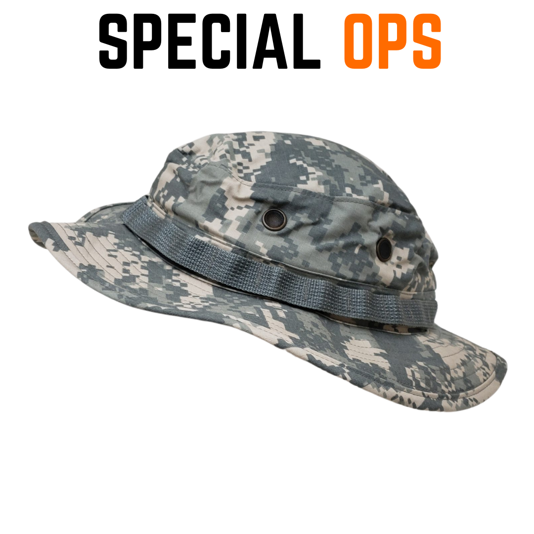 Boonie Hat - ACU Marine Print Tactical Gear India