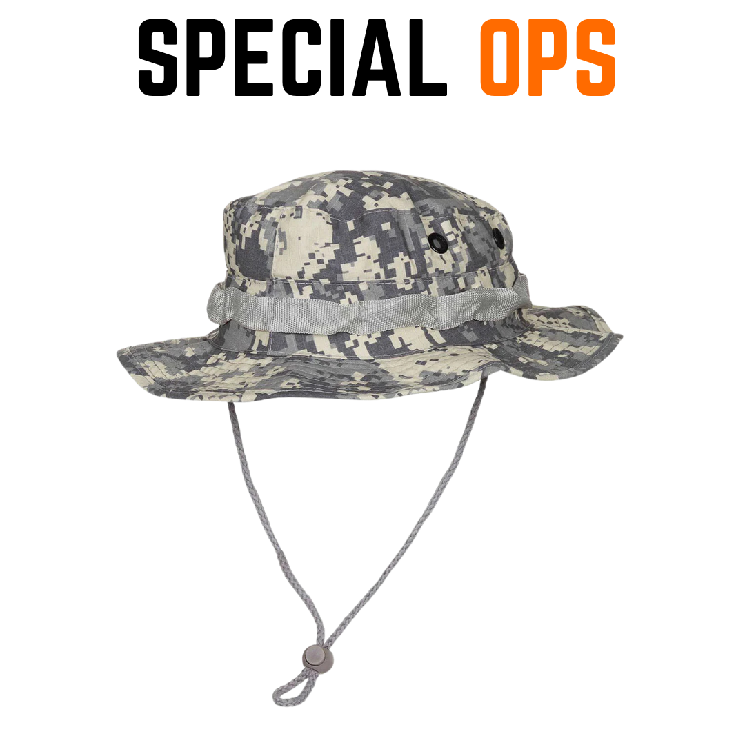 Boonie Hat - ACU Marine Print Tactical Gear India