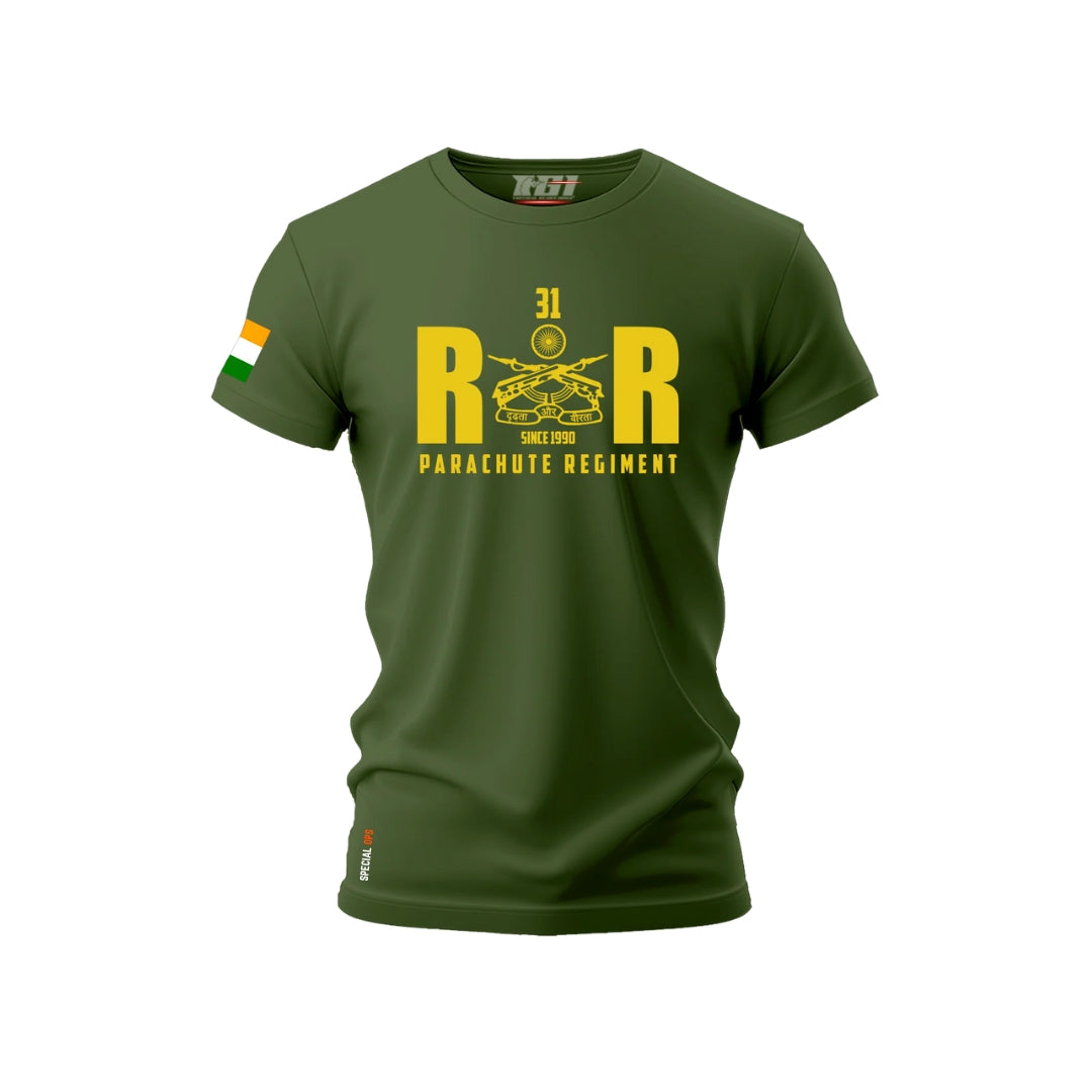 Close-Up of Tencel™ Fabric Texture - Ultra Breathable Military Tee