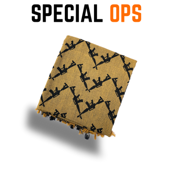 SPECIAL OPS Desert Camo Shemagh - Coyote Brown | Versatile Military Scarf SPECIAL OPS