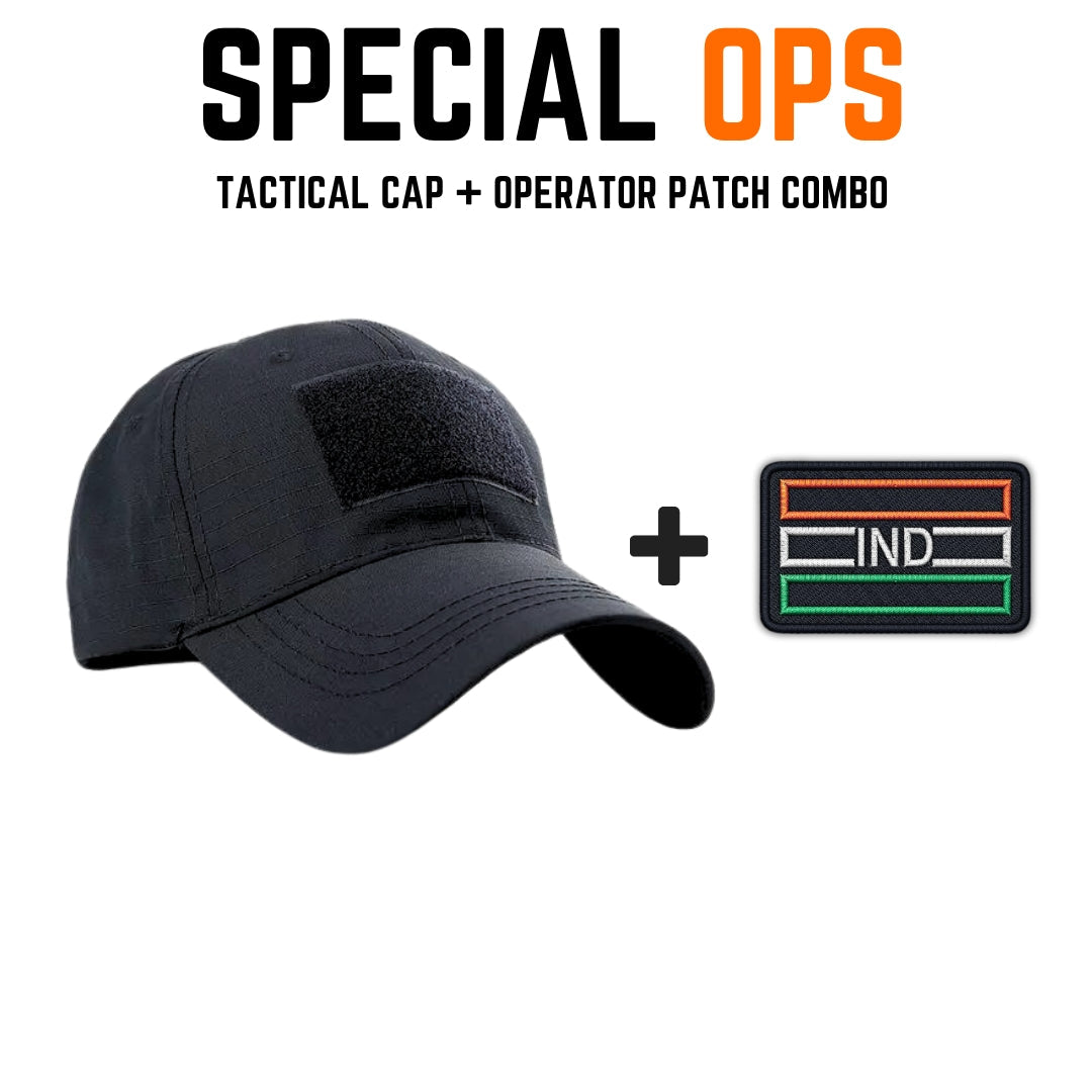 TACTICAL CAP + PATCH Combo SPECIAL OPS