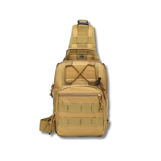 Marksman Tactical Sling Bag - Khaki | 500D Nylon EDC Crossbody | SPECIAL OPS