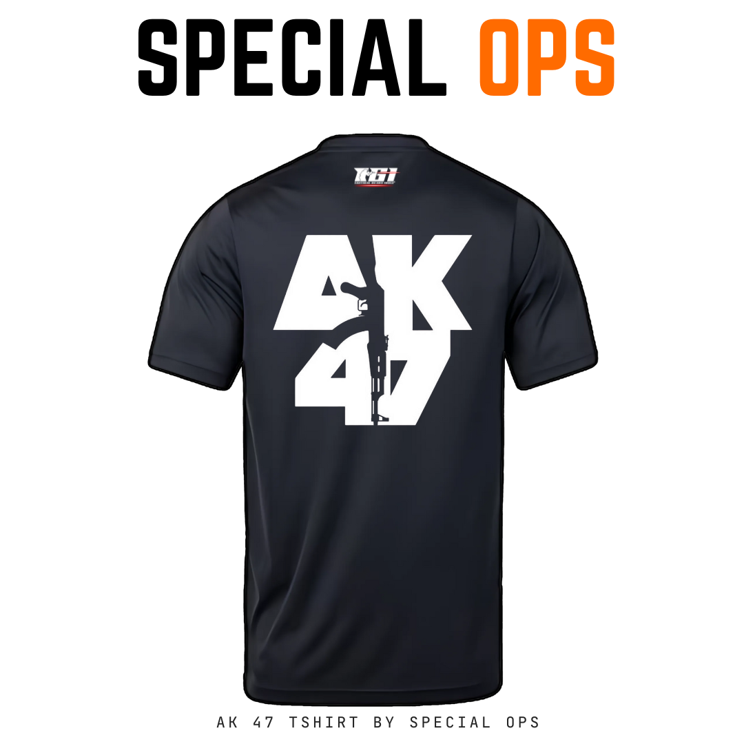 Black Tactical T-Shirt with AK-47 Design – Best for Defense Aspirants & Army Enthusiasts