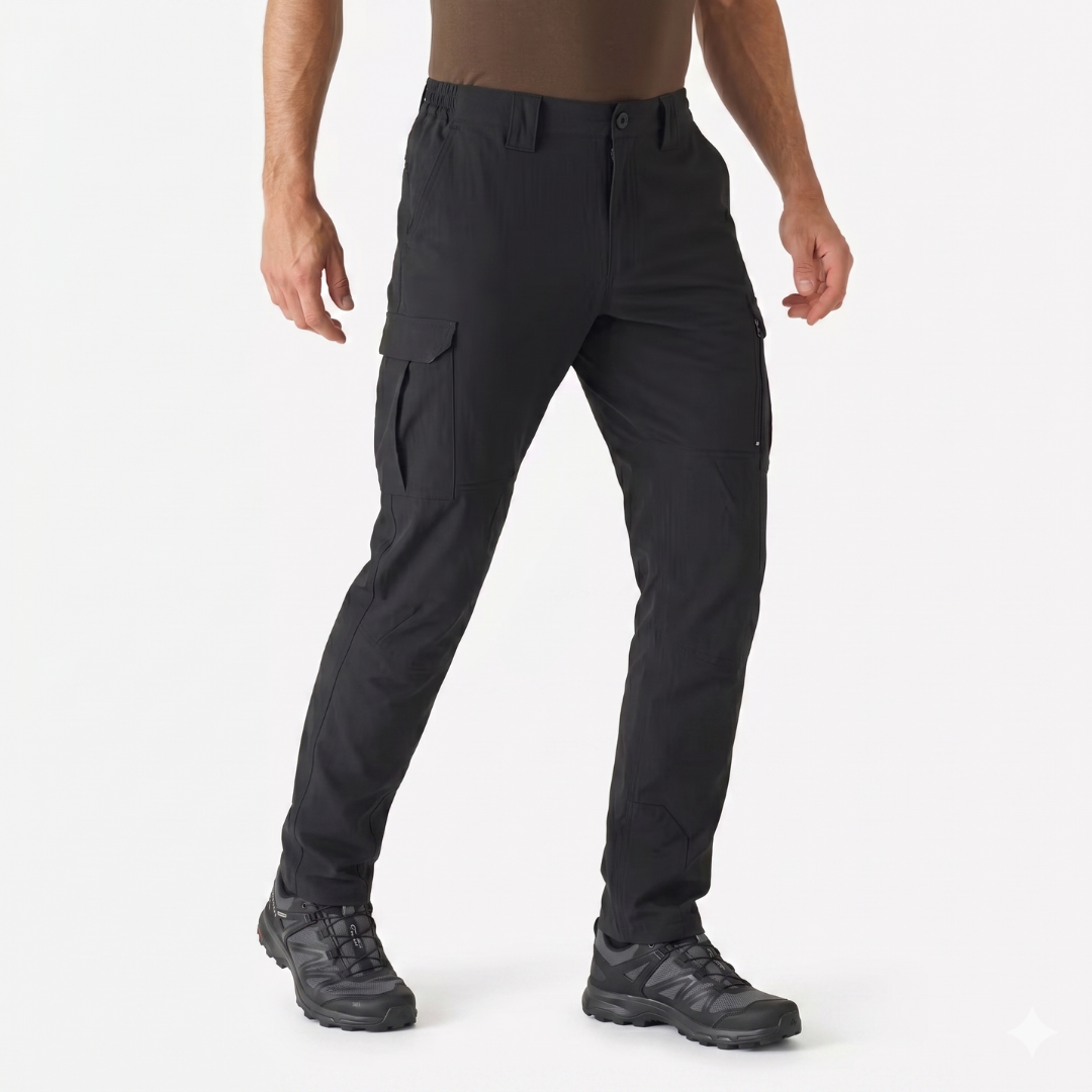 Tactical gear for men - APEX Cargo Pants in Stealth Black