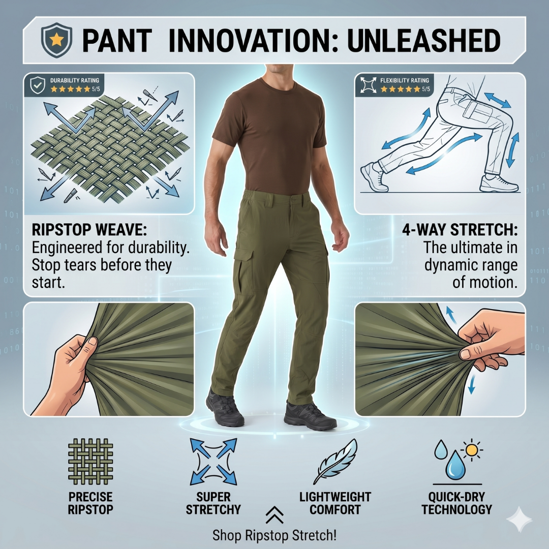 Durable tactical trousers for security and outdoor professionals