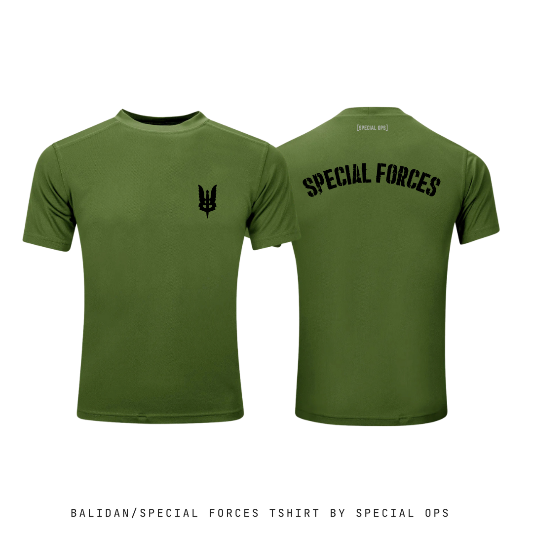 Balidan/Special Forces T-Shirt – Dry Fit Olive Green Tactical Tee for PARA SF & Defence Aspirants SPECIAL OPS Tactical Gear