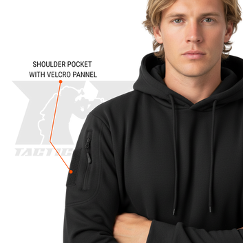 Special Ops Black Tactical Hoodie for winter operations