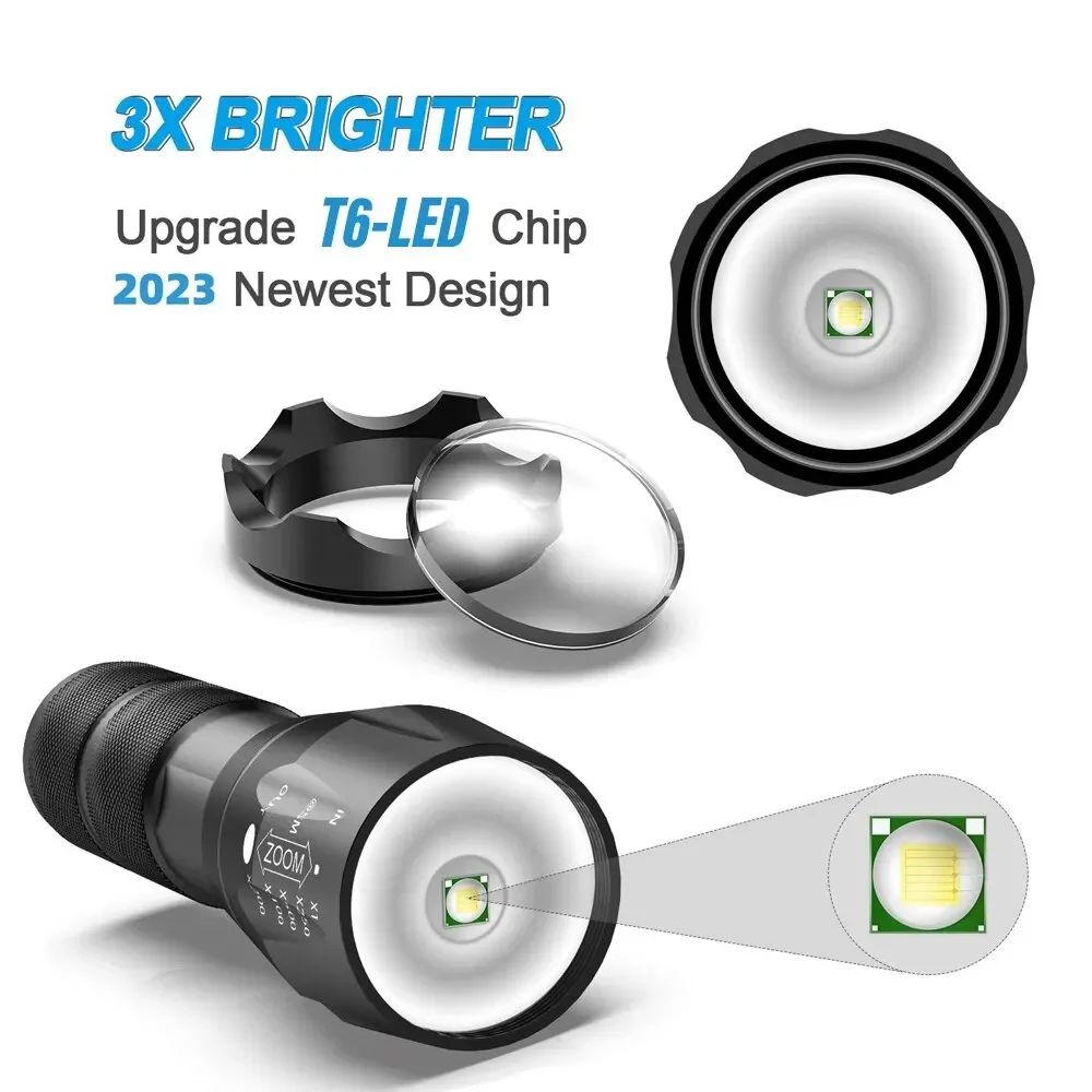 Camping & Emergency Flash Light - Rechargable Tactical Gear India