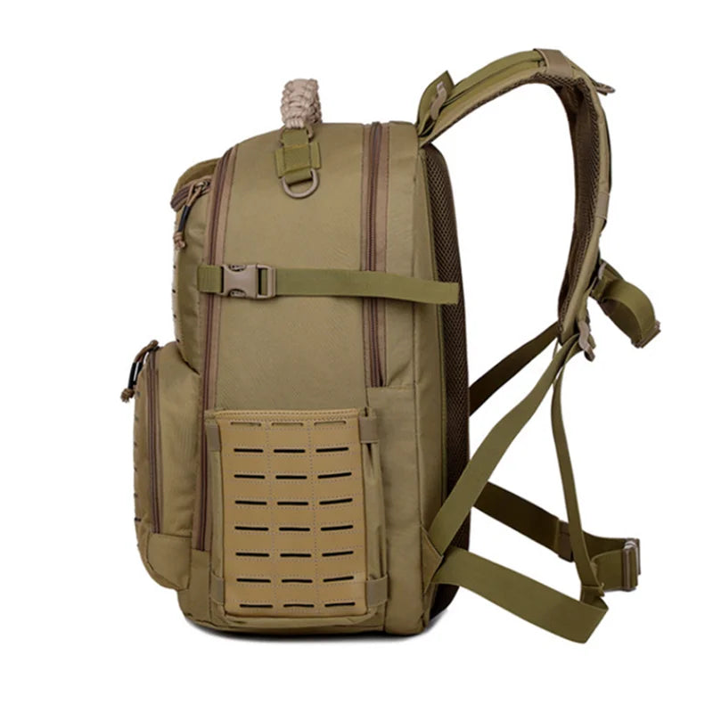 Laser Cut 50L Tactical Backpack Waterproof Travel Hiking 3 Day Assault Backpack Hunting Molle Bug Out Bag EcomGrab