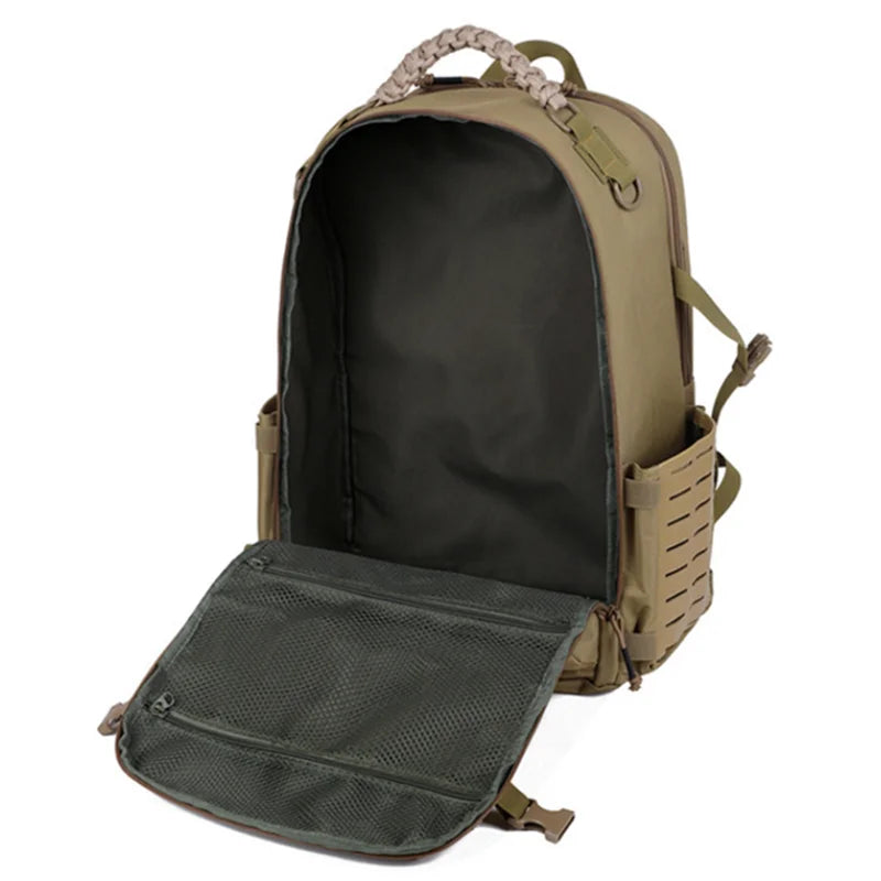 Laser Cut 50L Tactical Backpack Waterproof Travel Hiking 3 Day Assault Backpack Hunting Molle Bug Out Bag EcomGrab
