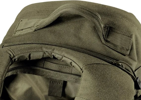 Modular tactical backpack with hydration bladder compartment and padded shoulder straps