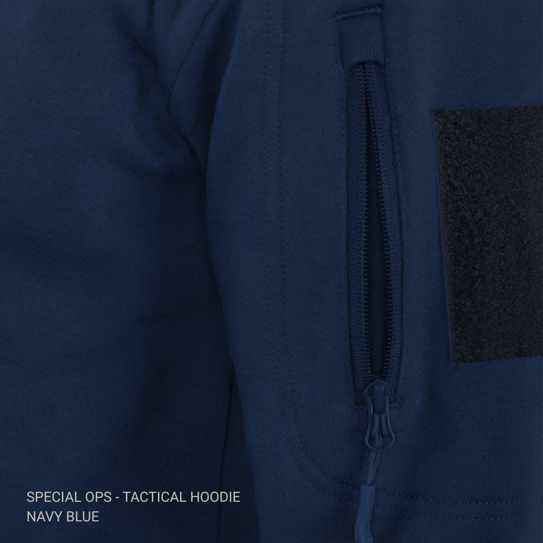 Zipper Pocket and Velcro Pannel of Tactical Hoodie