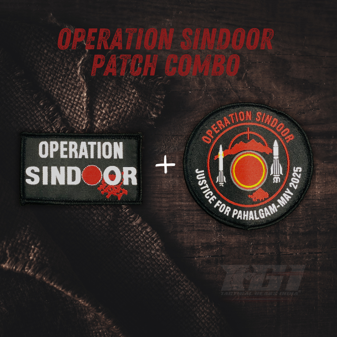 Operation Sindoor Tactical Patch – 3D Embroidered Velcro Morale Patch
