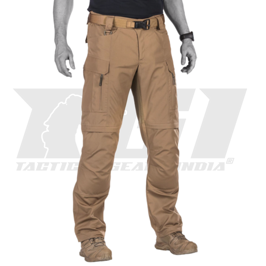 Special Ops Ranger Khaki tactical pants shown on a model in an outdoor setting