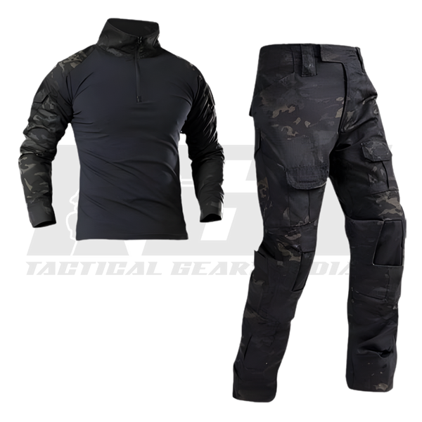 SPECIAL OPS tactical combat shirt with zip collar and moisture wicking fabric designed for body armor