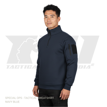 Navy Blue Tactical Sweatshirt SPECIAL OPS