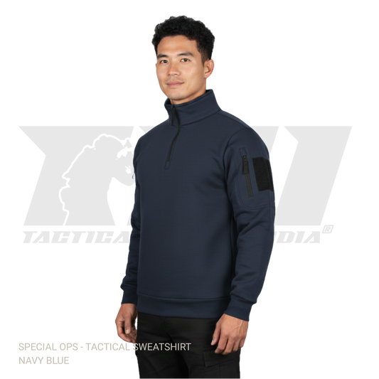Navy Blue Tactical Sweatshirt SPECIAL OPS