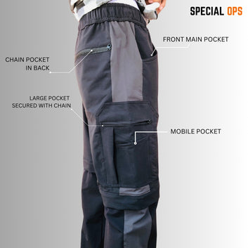 SPECIAL OPS 2-in-1 Tactical Trousers – Convertible to Shorts with Water-Repellent Zippered Pockets