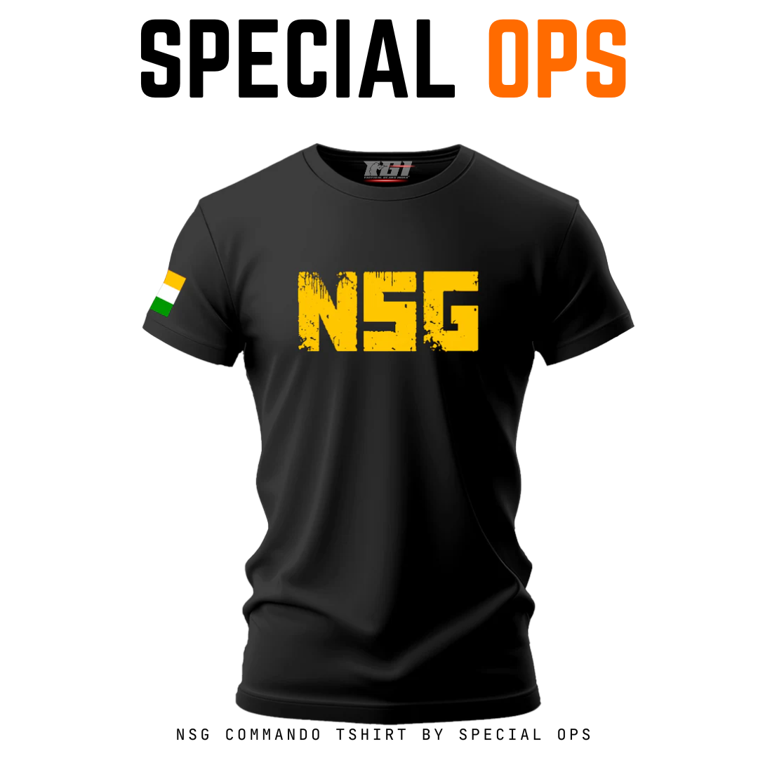 SPECIAL OPS NSG Commando T-Shirt – Black Tactical Tee with Tencel™ Fabric