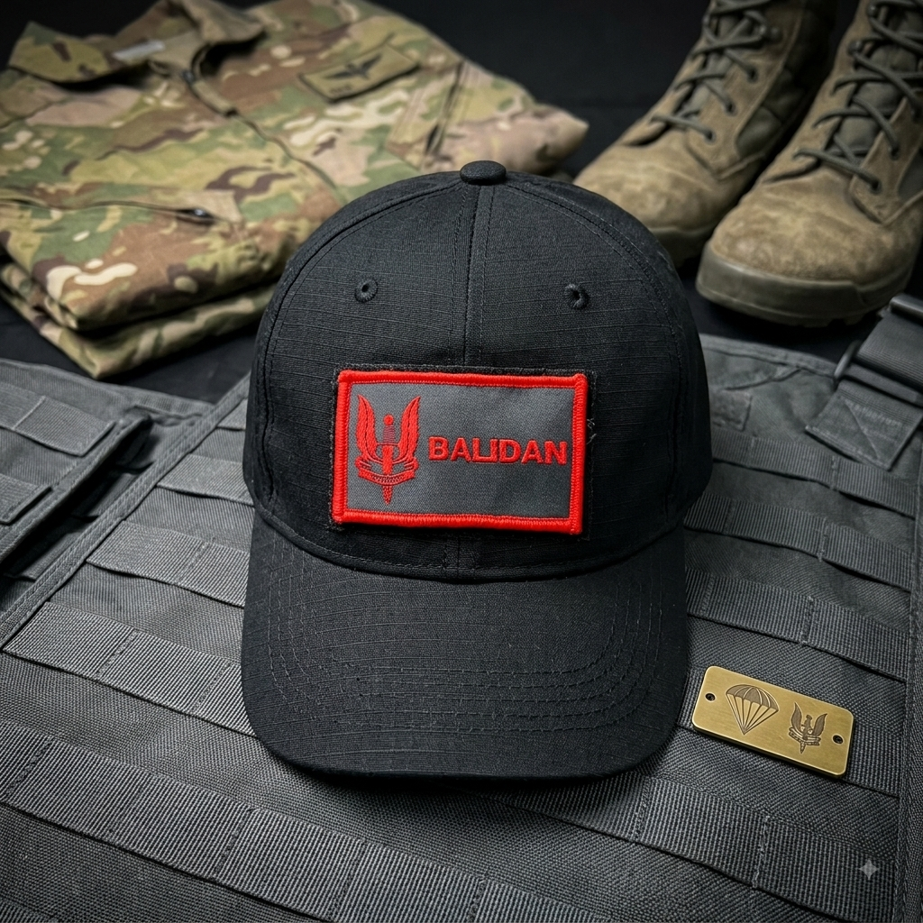 Premium Black Tactical Cap & Balidan Patch Combo | Special Ops SPECIAL OPS