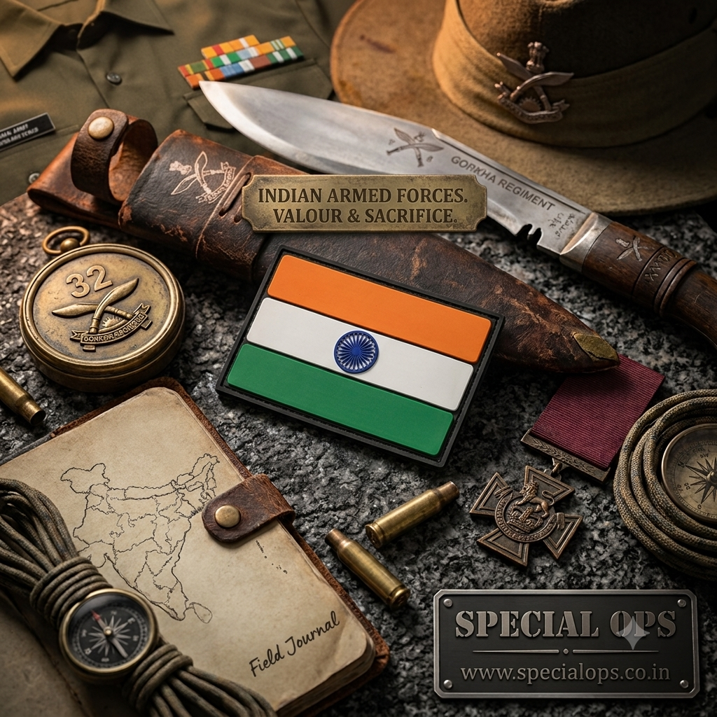 Indian Flag Tiranga 3D PVC rubber tactical patch with Ashoka Chakra by SPECIAL OPS