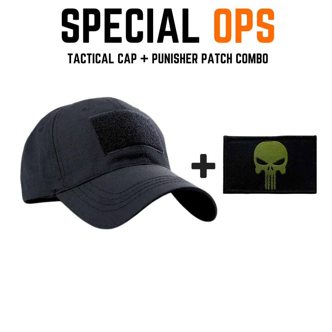 TACTICAL CAP + PATCH Combo SPECIAL OPS
