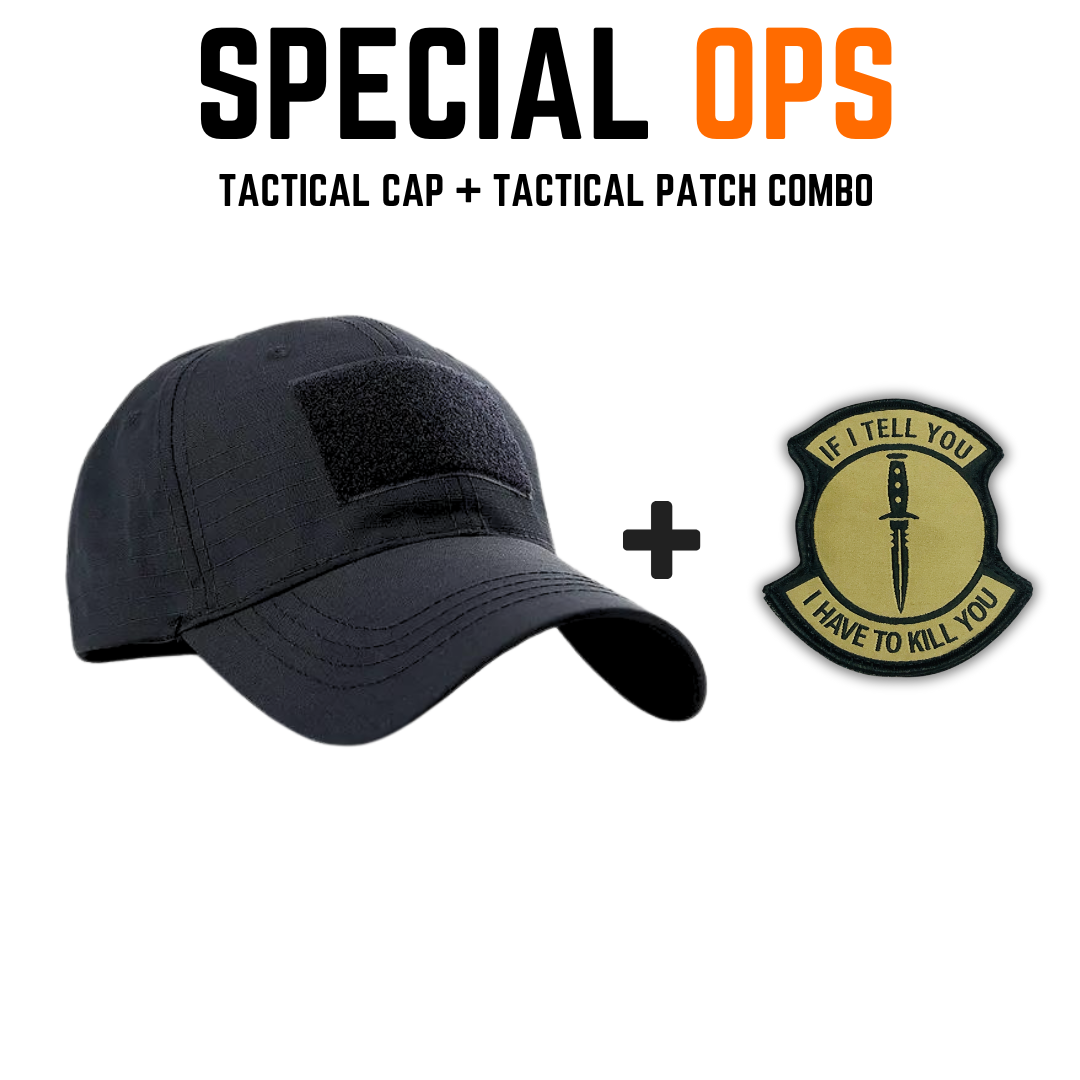 TACTICAL CAP + PATCH Combo SPECIAL OPS