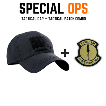 TACTICAL CAP + PATCH Combo SPECIAL OPS