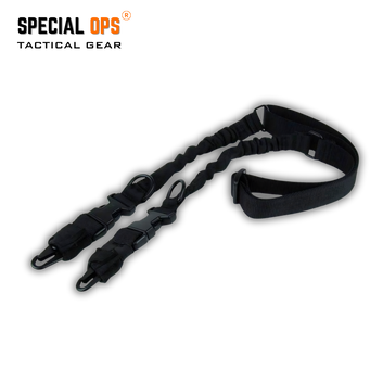 SPECIAL OPS tactical sling with quick-detach hooks, compatible with AR-15 rifles and Remington 870 or Mossberg 500 shotguns
