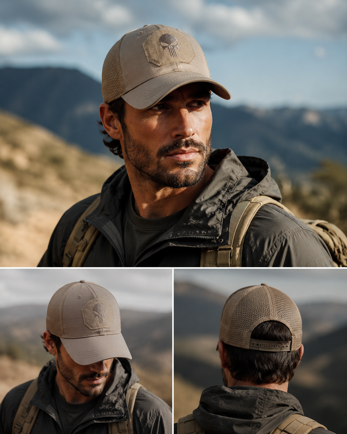 Premium Punisher Skull tactical cap for Army Navy and Air Force personnel