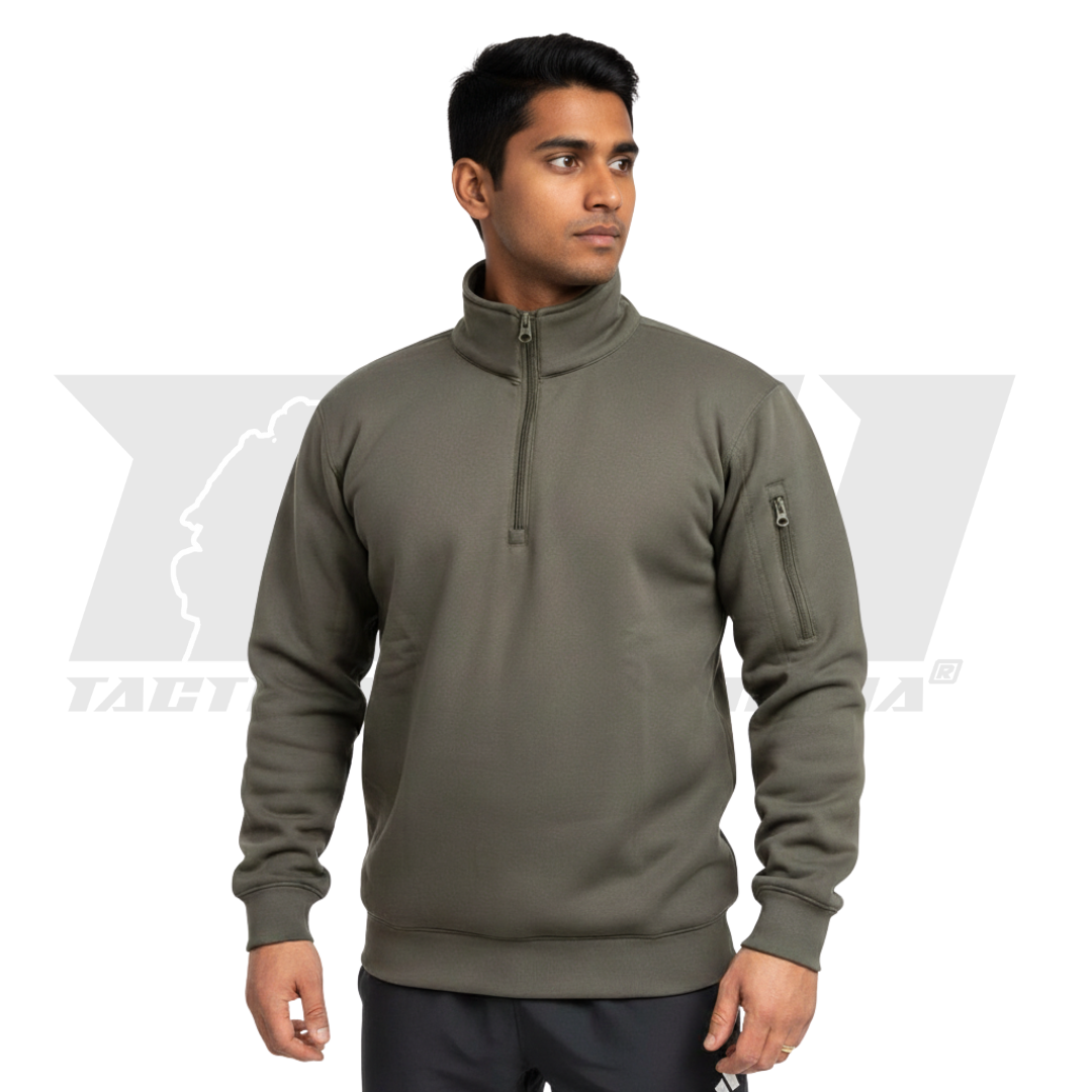 SPECIAL-OPS-Tactical-Bonded-Fleece-Sweatshirt-Olive Green -Front-View