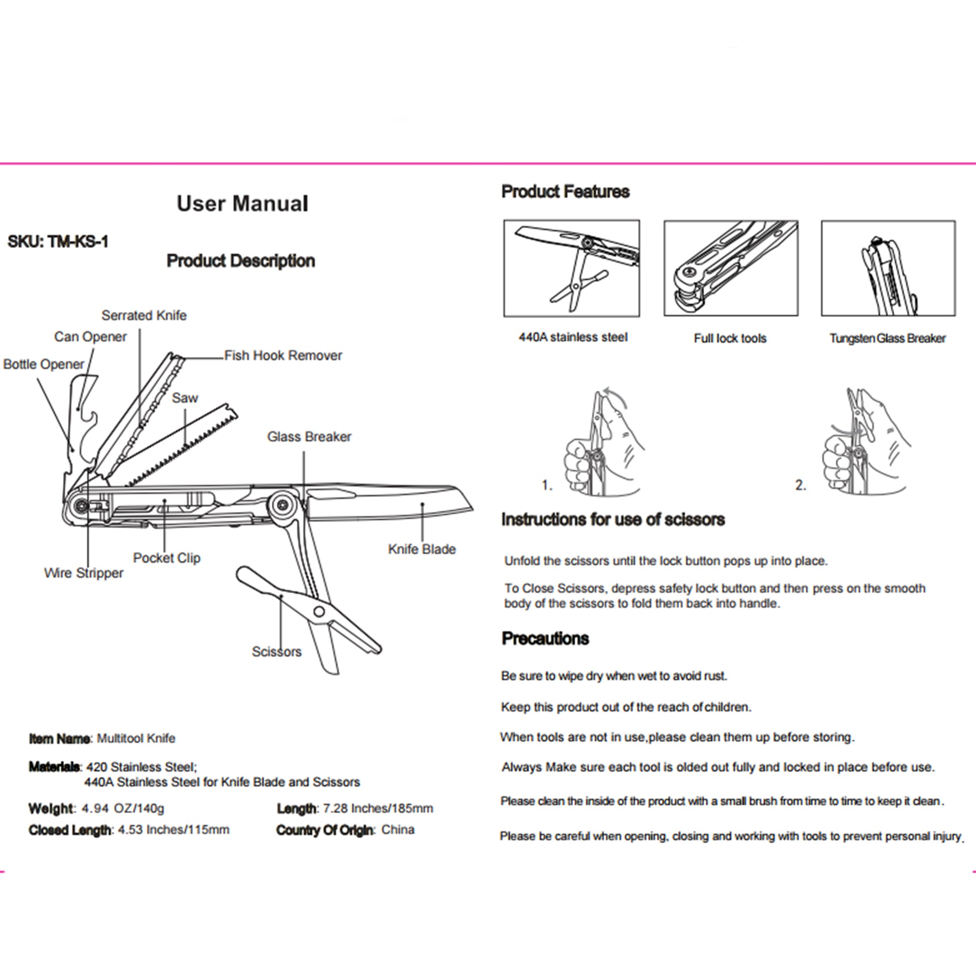 User Guide for Tactical Multitool