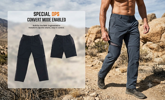 Convertible Pant - Men Zip-Off Dry Fit Durable Trekking Pants SPECIAL OPS