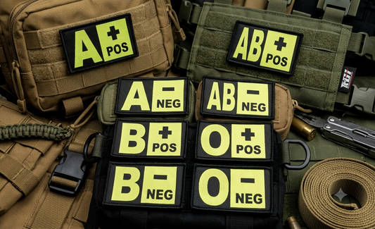 Blood Group Tactical Patches Tactical Gear India