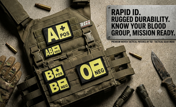 Blood Group Tactical Patches Tactical Gear India